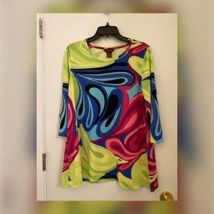 Multi colored top, worn once